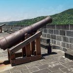 Visite de la citadelle, Fort Adélaïde qui surplombe Port-Louis Fort adélaïde a Port-Louis