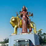 Statue de la déesse Durga au lac sacré Grand Bassin Statue déesse Durga, Grand Bassin Maurice
