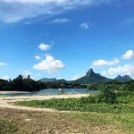 La plage de Tamarin au sud-ouest de l'ile Maurice La plage de Tamarin au sud-ouest de l'ile Maurice
