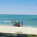 Activités nautiques sur l'ile aux cerfs : bouées tractées Activités nautiques sur l'ile aux cerfs : bouées tractées